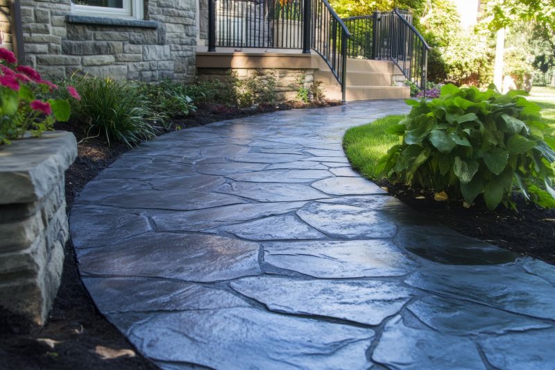 Walkway with Natural Stone Pattern